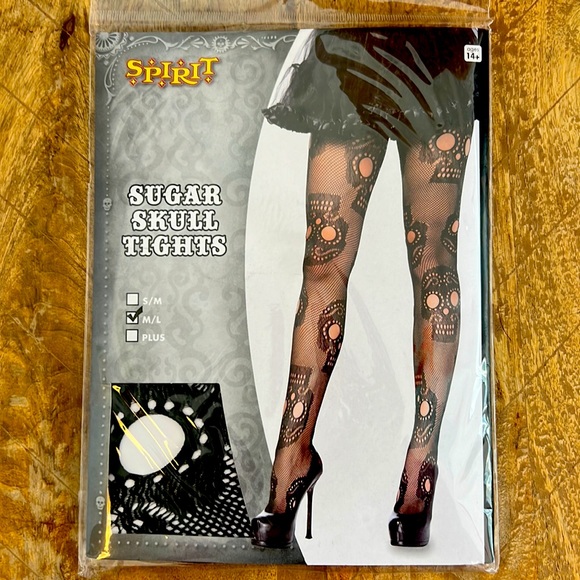 Sugar skull tights - Picture 1 of 2